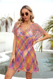 Openwork  Short Sleeve Cover-Up Trendsi