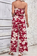 Floral Strapless Wide Leg Jumpsuit Trendsi
