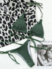 Textured Halter Neck Tie Side Bikini Set Trendsi