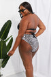  Swim Summer Splash Halter Bikini Set in Black Trendsi