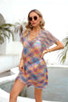 Openwork  Short Sleeve Cover-Up Trendsi