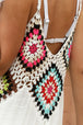 Geometric V-Neck Spaghetti Strap Cover Up Dress Trendsi