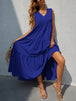 Tiered V-Neck Sleeve Dress -BazaarBey - www.shopbazaarbey.com