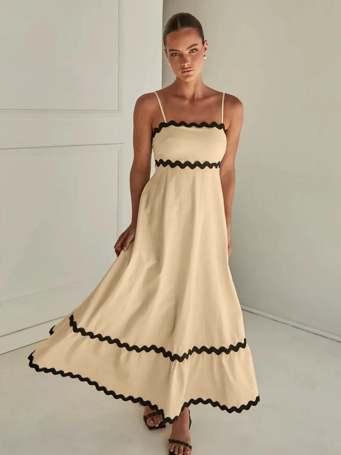 Spaghetti Strap Maxi Dress -BazaarBey - www.shopbazaarbey.com
