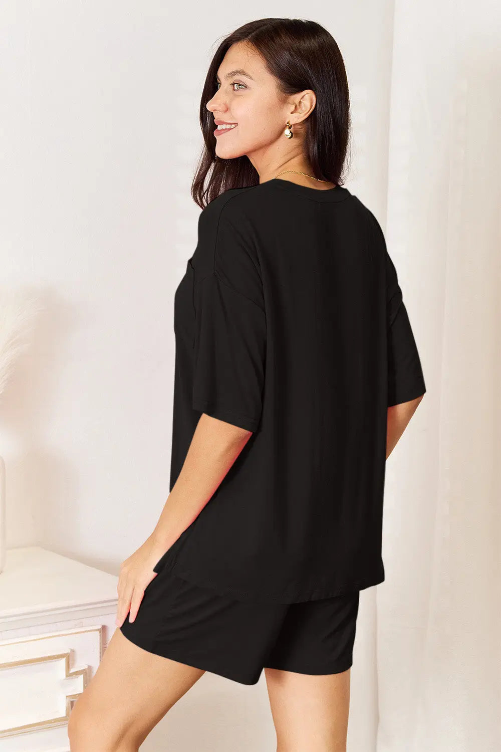   Soft Rayon Half Sleeve Top and Shorts Set Bazaarbey