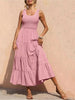 Tiered Smocked Wide Strap Dress -BazaarBey - www.shopbazaarbey.com