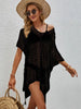 Openwork V-Neck Short Sleeve Cover Up Trendsi