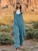   V-Neck Sleeveless Jumpsuit with Pockets Trendsi