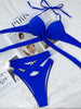 Crisscross Halter Neck Bikini Set Trendsi