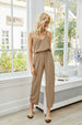 V-Neck Spaghetti Strap Sleeveless Jumpsuit Trendsi