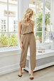 V-Neck Spaghetti Strap Sleeveless Jumpsuit Trendsi