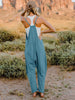   V-Neck Sleeveless Jumpsuit with Pockets Trendsi