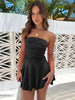 Ruched Layered Tube Mini Dress -BazaarBey - www.shopbazaarbey.com
