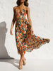 Printed Sleeveless Midi Cami dress -BazaarBey - www.shopbazaarbey.com