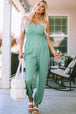 BazaarBey Spaghetti Strap V-Neck Jumpsuit with Pockets 
