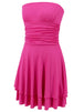 Ruched Layered Tube Mini Dress -BazaarBey - www.shopbazaarbey.com