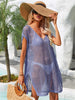 Side Slit Plunge Openwork Cover-Up Trendsi
