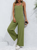 Tie-Shoulder Wide Leg Jumpsuit with Pockets Trendsi