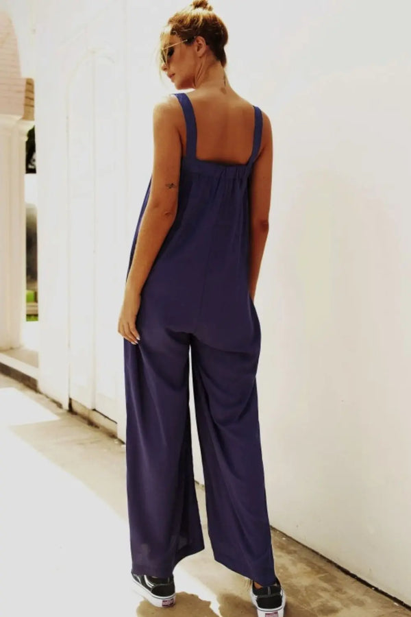 Wide Strap Wide Leg Jumpsuit Trendsi
