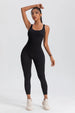 Wide Strap Sleeveless Active Jumpsuit Trendsi