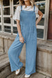  Wide Leg Front Pocket Jumpsuit Trendsi