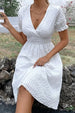 Textured  Short Sleeve Dress -BazaarBey - www.shopbazaarbey.com