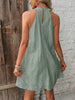   Neck Mini Dress -BazaarBey - www.shopbazaarbey.com