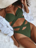 Crisscross Halter Neck Bikini Set Trendsi
