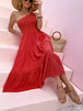 Smocked Single Shoulder Sleeveless Dress -BazaarBey - www.shopbazaarbey.com
