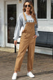 BazaarBey Wide Strap Buttoned Straight Overalls 