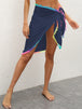 Rainbow Pompom  Swim Skirt Trendsi