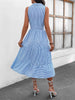 Striped  Sleeveless Midi Dress -BazaarBey - www.shopbazaarbey.com