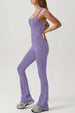 Square Neck Sleeveless Sports Jumpsuit Trendsi
