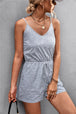 Spaghetti Strap V-Neck Pocket Romper Trendsi