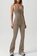 Square Neck Sleeveless Sports Jumpsuit Trendsi