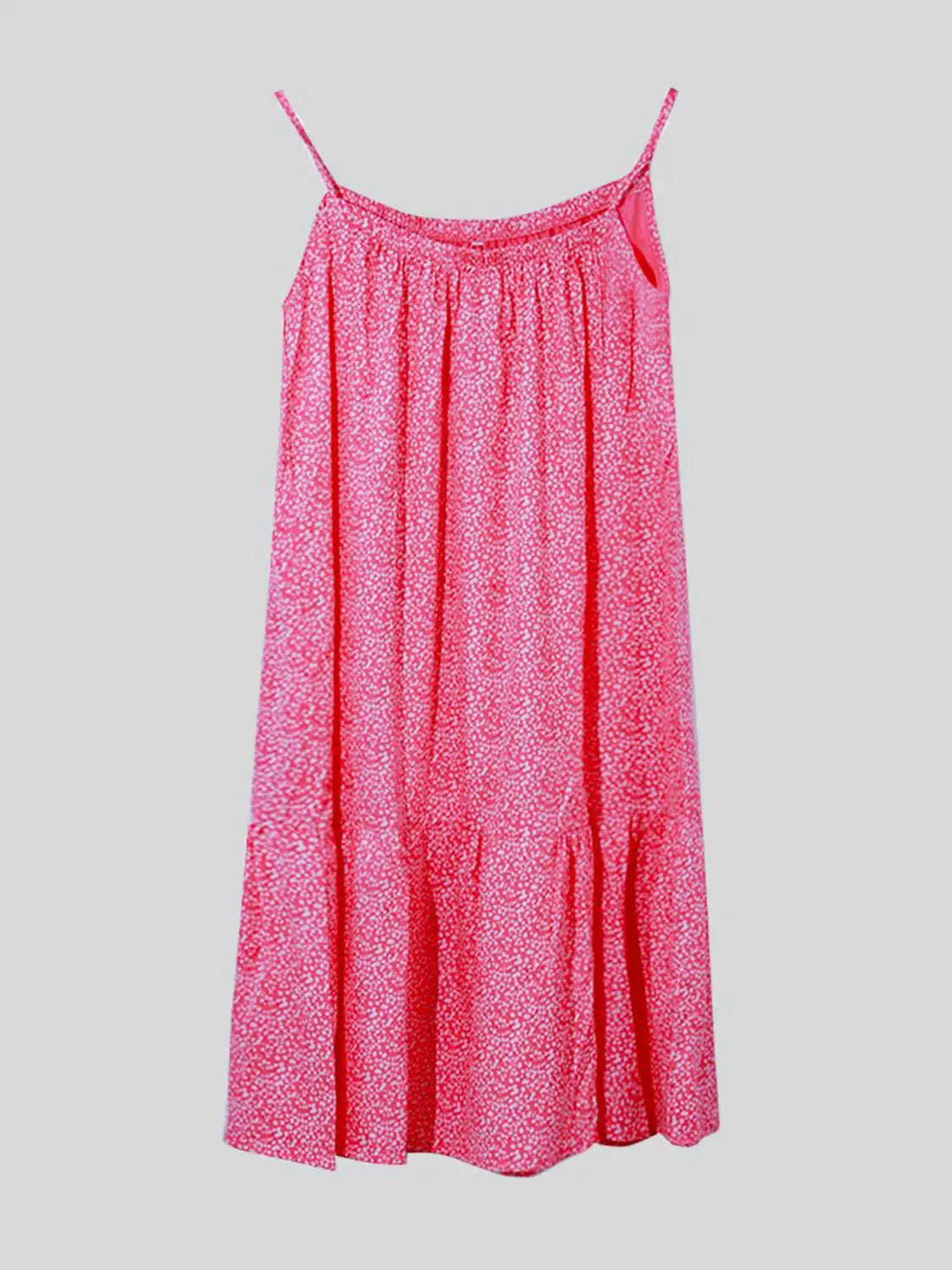 Full Size Printed Sleeveless Mini Cami Dress -BazaarBey - www.shopbazaarbey.com