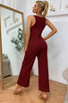 Sleeveless Straight Leg Jumpsuit Trendsi