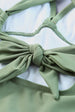 Tie Back Sleeveless Swim Dress and Bottoms Set Trendsi