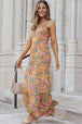 BazaarBey Floral Spaghetti Strap Wide Leg Jumpsuit 