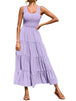 Tiered Smocked Wide Strap Dress -BazaarBey - www.shopbazaarbey.com