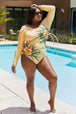  Swim Cool Down Longsleeve One-Piece Swimsuit Trendsi