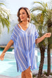 Openwork V-Neck Short Sleeve Cover Up Trendsi