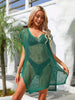 Side Slit Plunge Openwork Cover-Up Trendsi