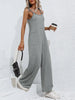 Tie-Shoulder Wide Leg Jumpsuit with Pockets Trendsi