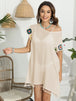 Tassel Boat Neck Flutter Sleeve Cover Up Trendsi