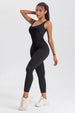 Wide Strap Sleeveless Active Jumpsuit Trendsi