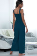 Square Neck Sleeveless Pocket Jumpsuit Trendsi
