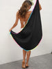 Rainbow Pompom  Swim Skirt Trendsi