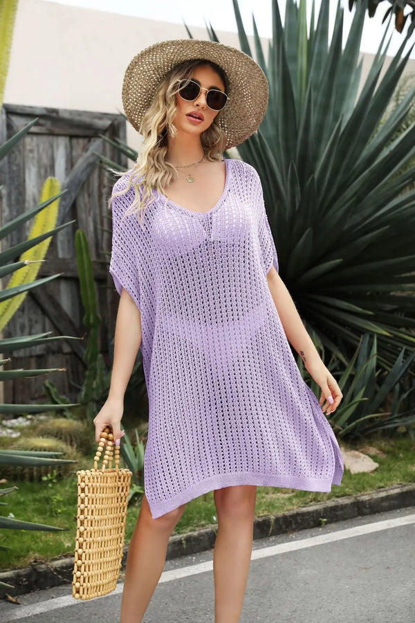 BazaarBey  Side Slit Cover-Up Dress 