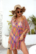 Openwork  Short Sleeve Cover-Up Trendsi